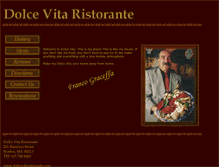 Tablet Screenshot of dolcevitaristorante.com